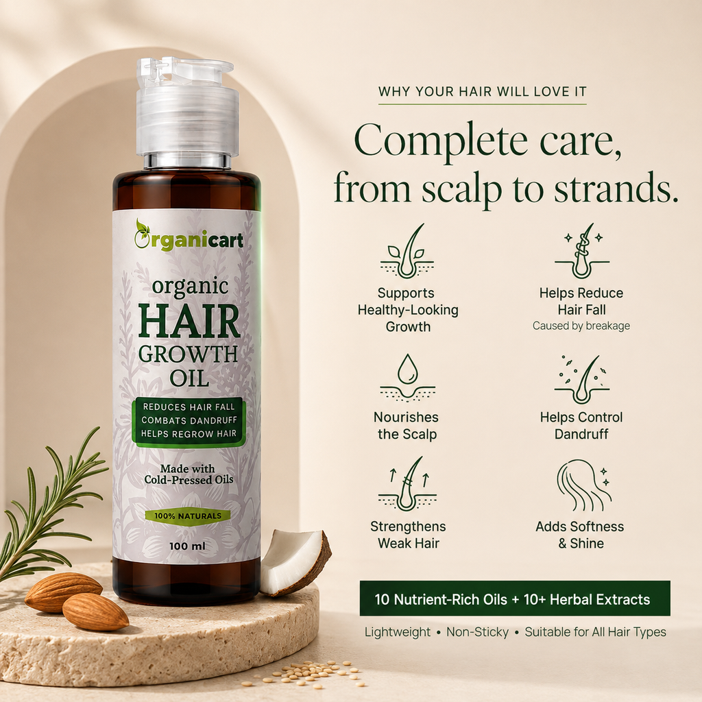 Organicart natural hair growth oil Benefits